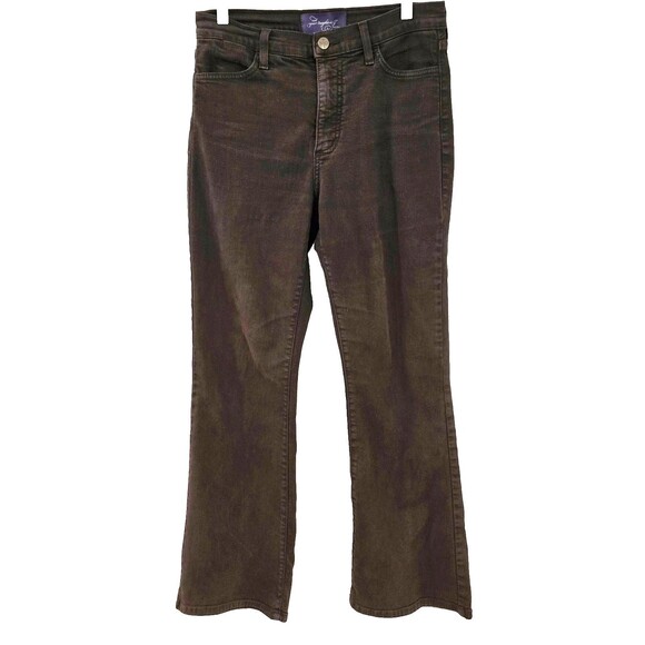 NYDJ Not Your Daughter's Jeans Womens 8P Brown Lift Tuck Bootcut Petite Made USA - Picture 1 of 14